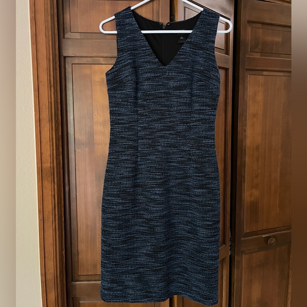 Ann Taylor Factory Blue Business Casual Dress
